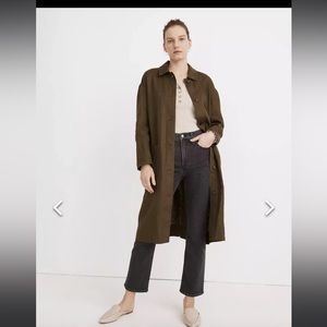 Madewell Linen Oversized Duster Coat XS